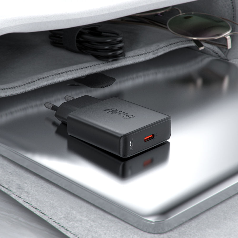 Nettlader Acefast A65, 20W, 3A, 1 x USB-C, Svart