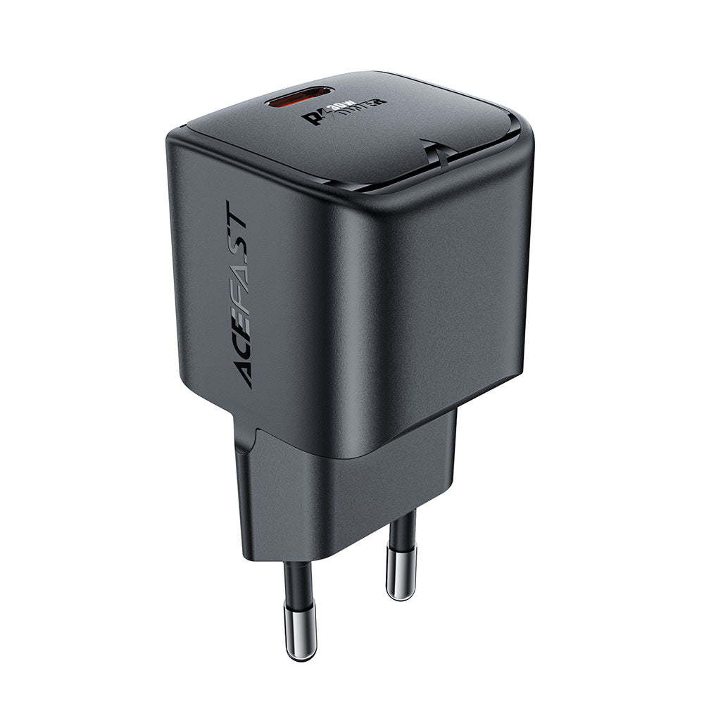 Nettlader Acefast A77, 30W, 3A, 1 x USB-C, Svart