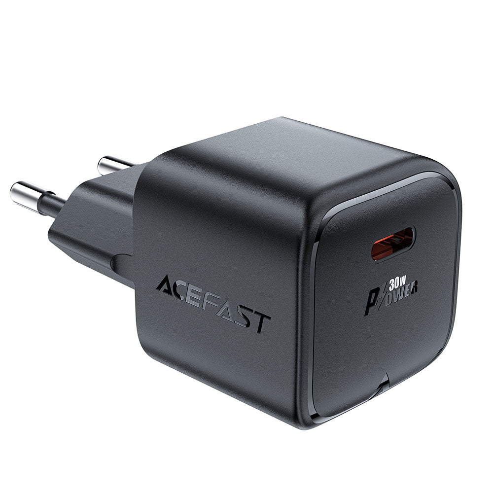 Nettlader Acefast A77, 30W, 3A, 1 x USB-C, Svart
