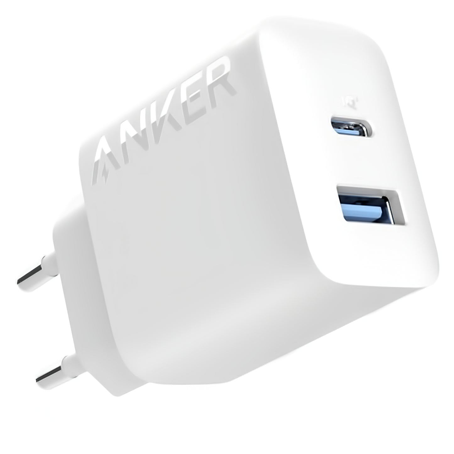 Anker 312 nettverkslader, 20 W, 3 A, 1 x USB-A - 1 x USB-C, hvit A2348G21