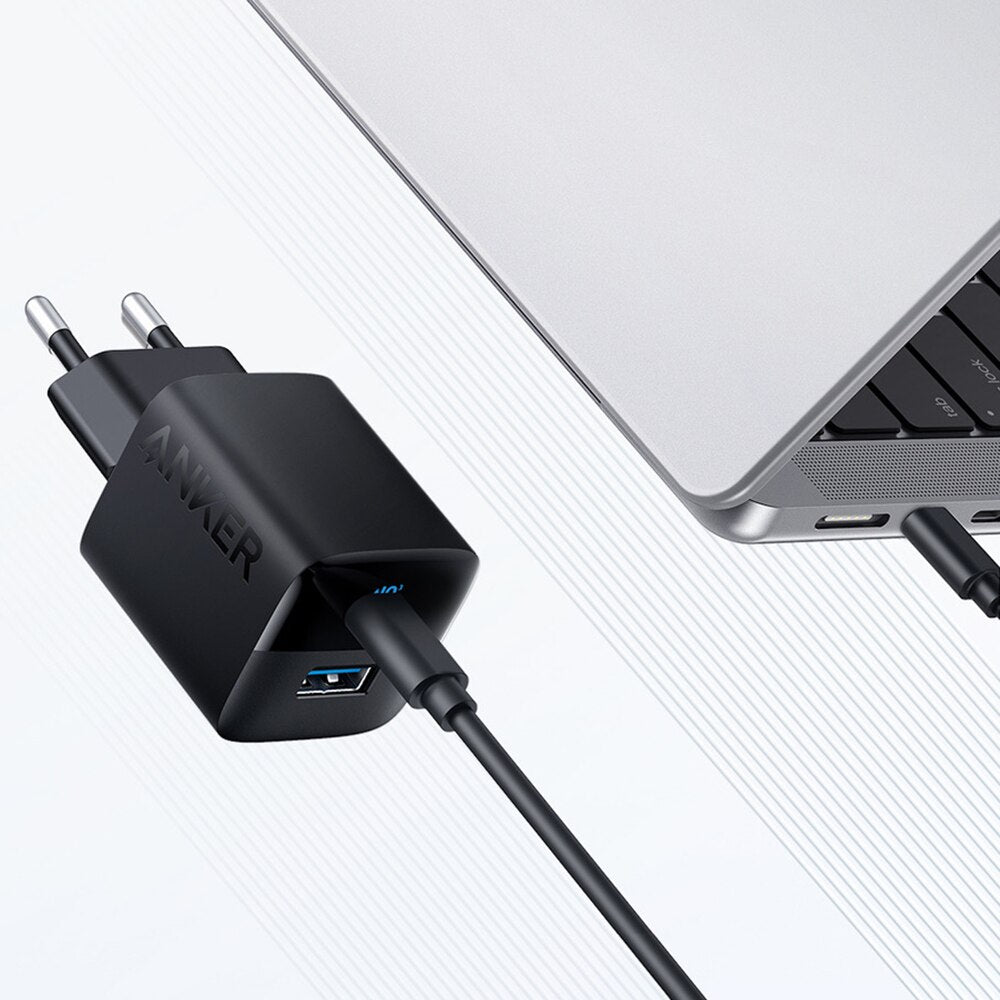 Anker 323 nettverkslader, 33W, 3A, 1 x USB-A - 1 x USB-C, svart A2331G11
