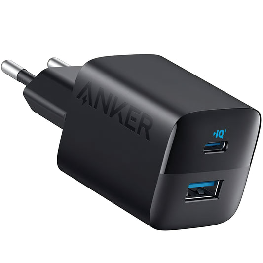 Anker 323 nettverkslader, 33W, 3A, 1 x USB-A - 1 x USB-C, svart A2331G11