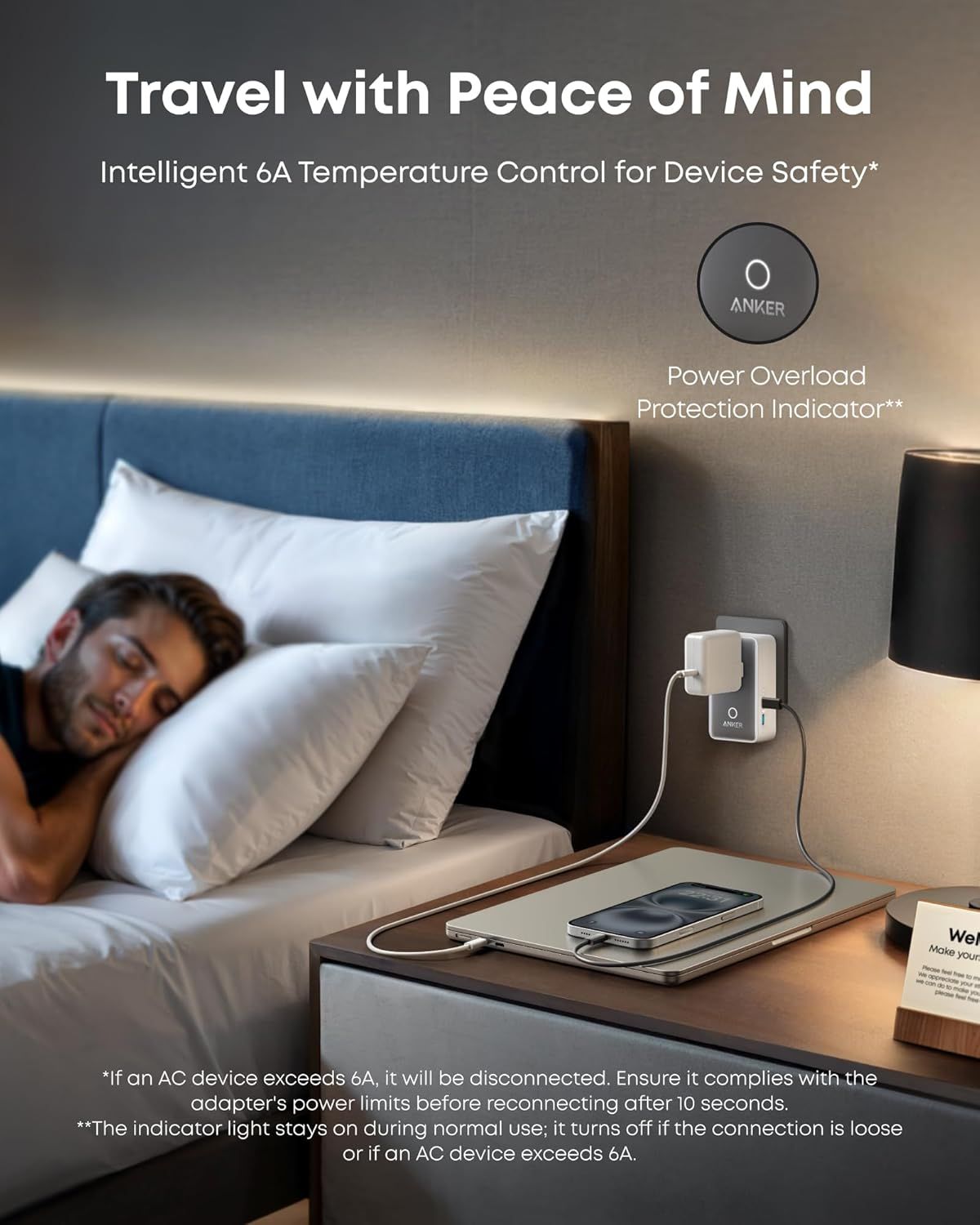 Anker Nano Travel Nettlader, 20W, 3A, 2 x USB-A - 2 x USB-C, Hvit A9215H21