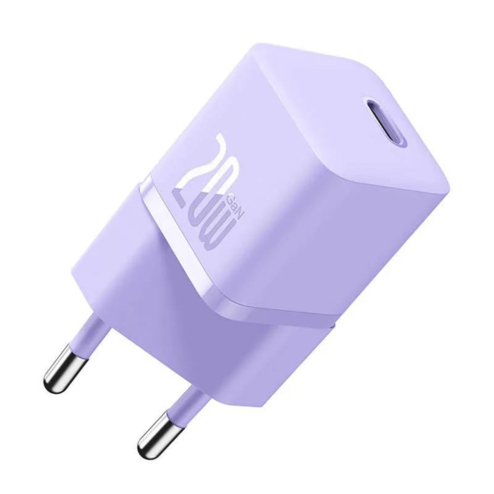 Baseus Nettlader, 20W, 3A, 1 x USB-C, Lilla CCGN050105