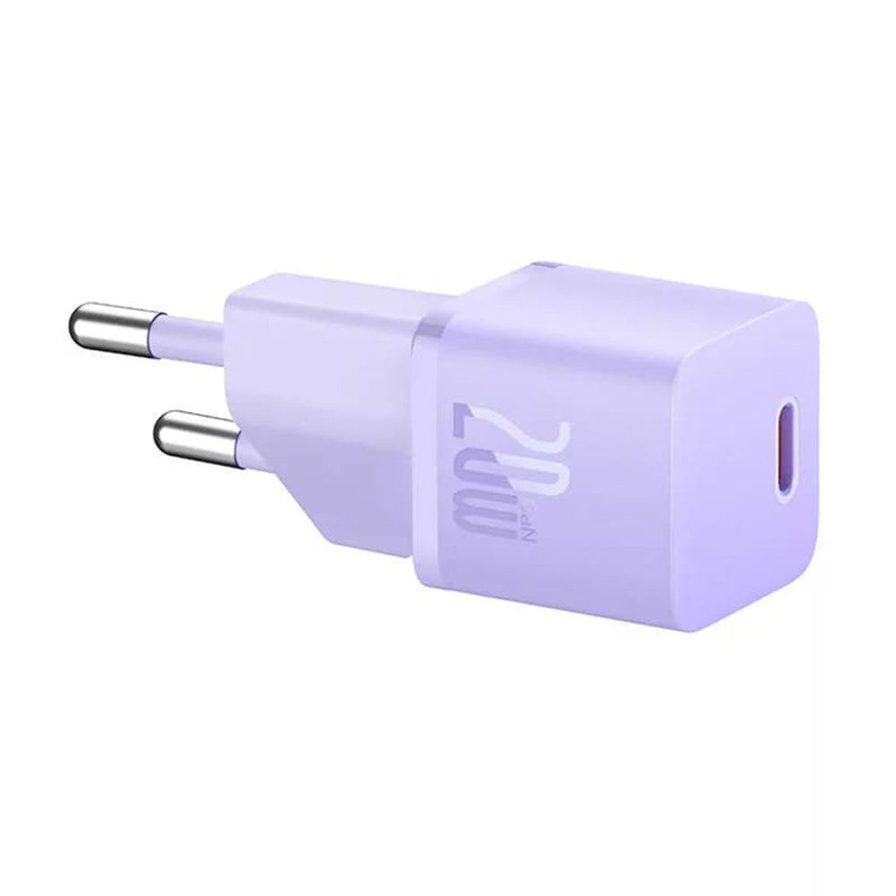 Baseus Nettlader, 20W, 3A, 1 x USB-C, Lilla CCGN050105