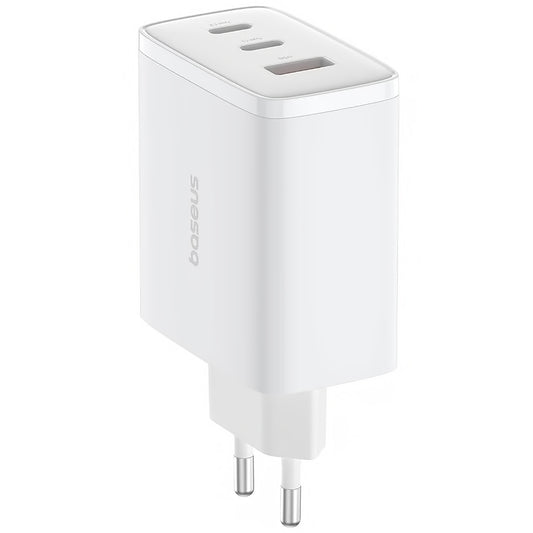 Nettverkslader Baseus Cube Pro, 65W, 3,25A, 1 x USB-A - 2 x USB-C, hvit P10152301213-00