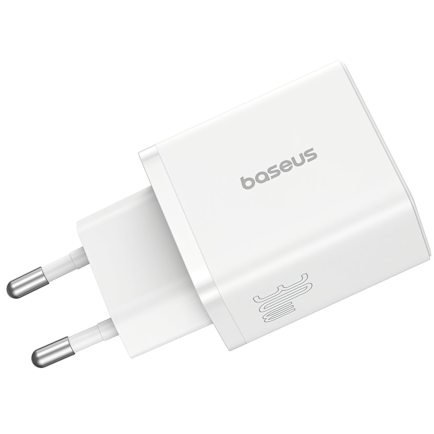 Nettverkslader Baseus Cube, 30W, 2,4A, 1 x USB-A - 1 x USB-C, hvit P10111404213-00
