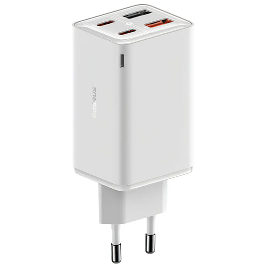 Nettverkslader Baseus GaN6 Pro, 65W, 3,25A, 2 x USB-A - 2 x USB-C, hvit