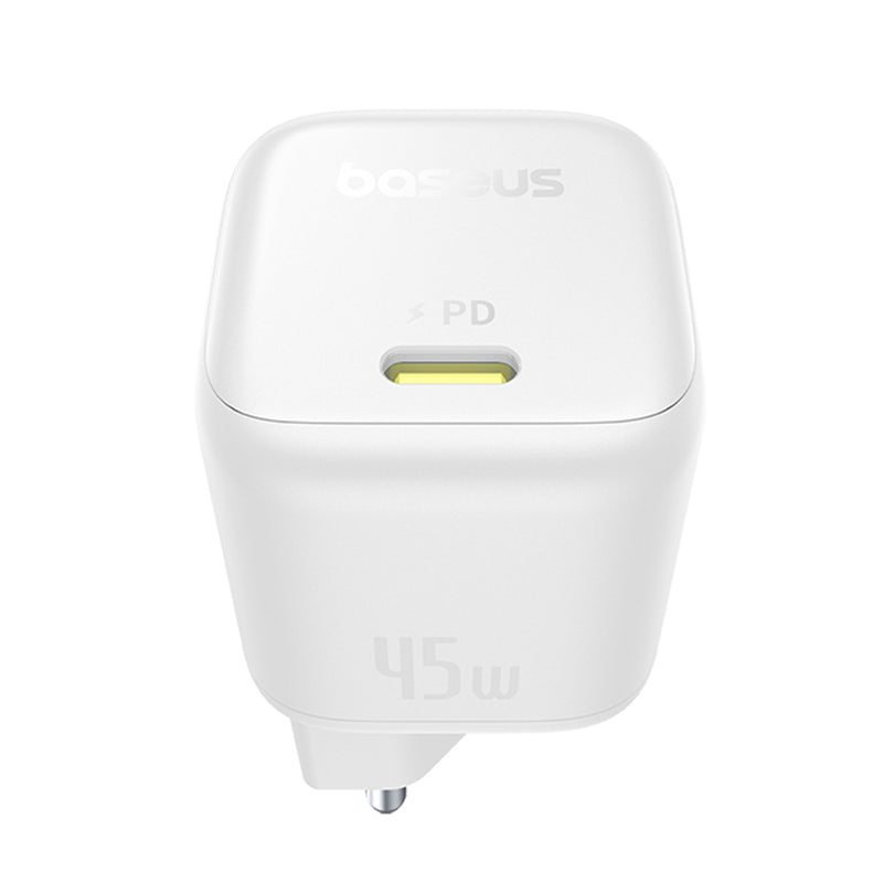 Baseus PicoGo Nettlader, 45W, 3A, 1 x USB-C, Hvit P10176800213-00