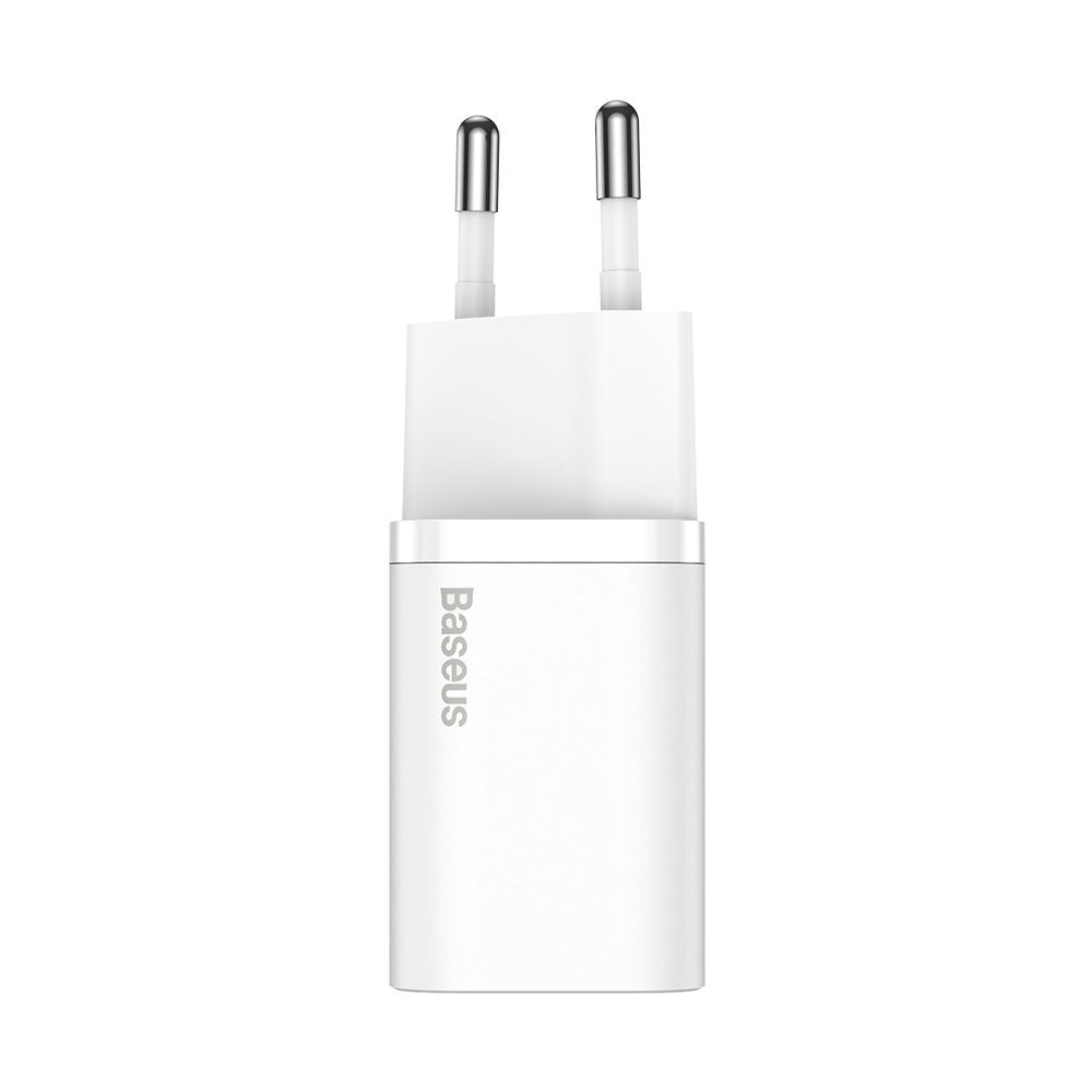 Baseus Super Si nettverkslader 1C, 30W, 3A, 1 x USB-C, hvit CCSUP-J02