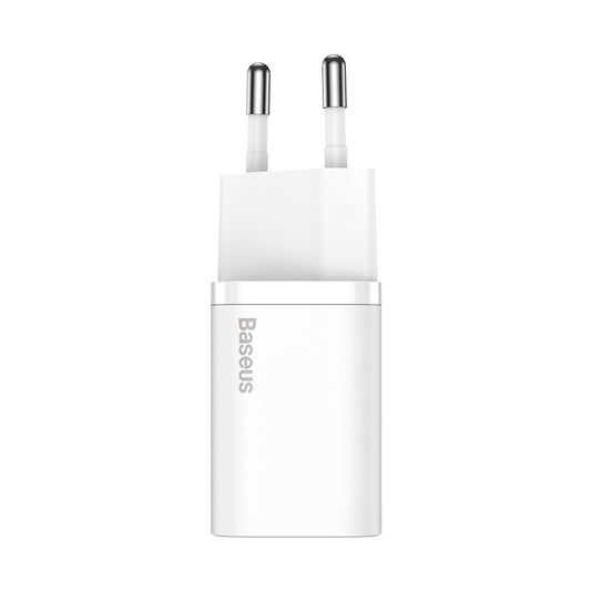 Baseus Super Si nettverkslader 1C, 30W, 3A, 1 x USB-C, hvit CCSUP-J02