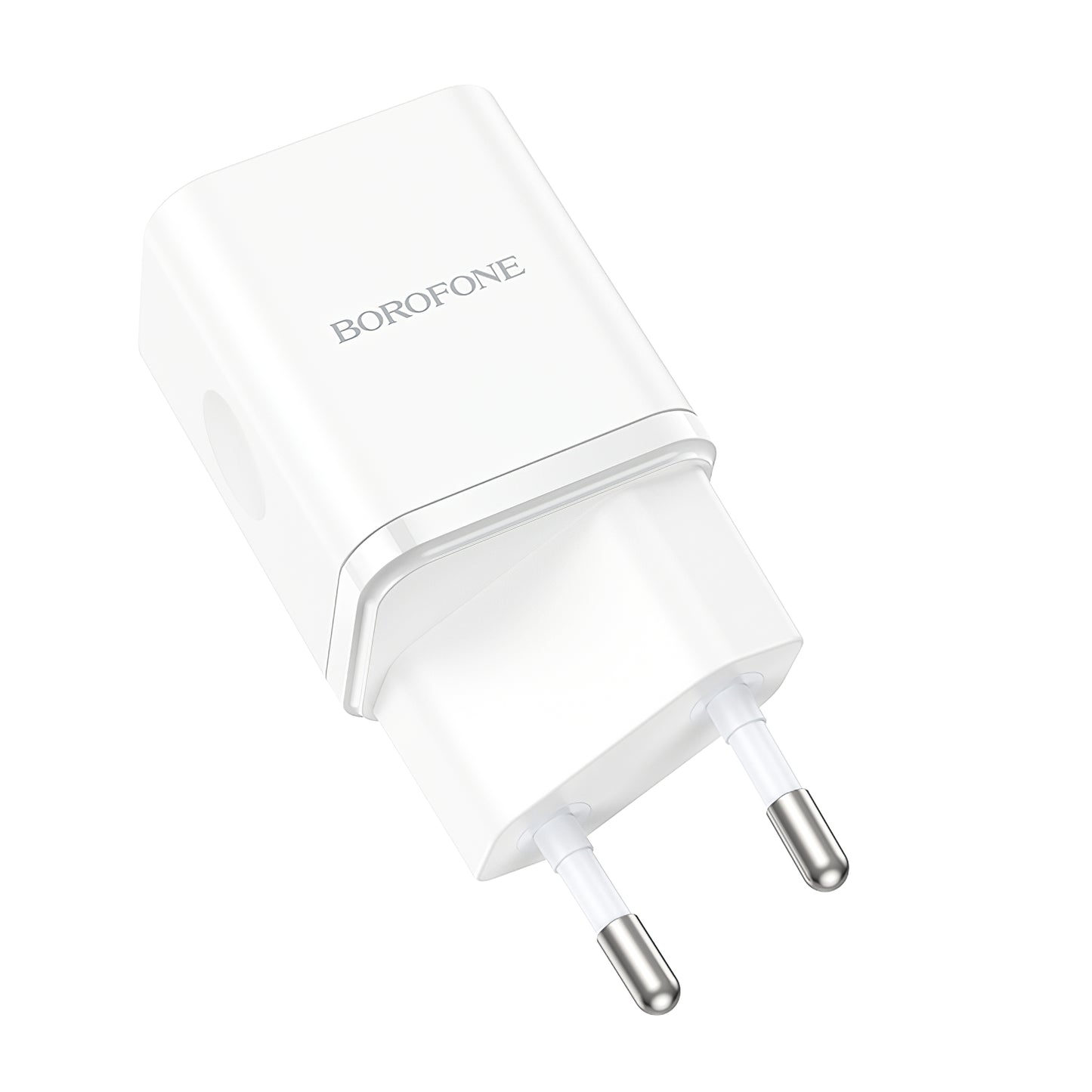 Nettverkslader Borofone BN7, 20W, 3A, 1 x USB-A - 1 x USB-C, hvit
