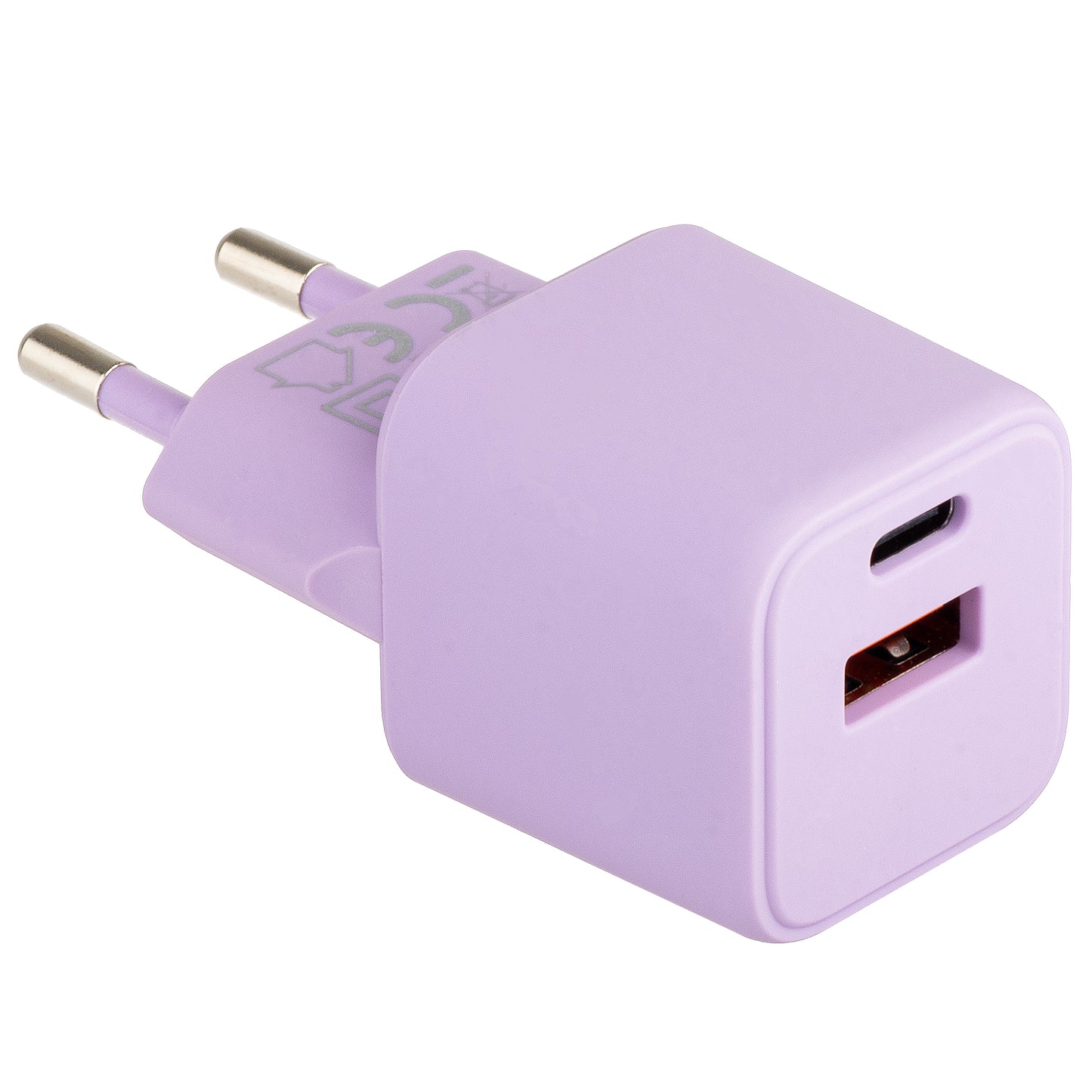 Nettverkslader Colourum CLS30-AC-09, 30W, 3A, 1 x USB-A - 1 x USB-C, Lilla