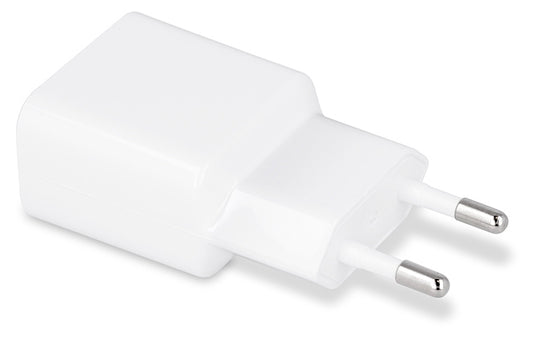 MaXlife MXTC-01, 5W, 1A, 1 x USB-A, MaXlife MXTC-01 nettverkslader med microUSB-kabel, hvit
