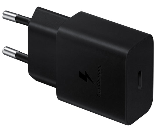 Samsung USB-C nettverkslader med USB-C-kabel, 15W, 2A, 1 x USB-C, svart EP-T1510XBEGEU EP-T1510XBEGEU