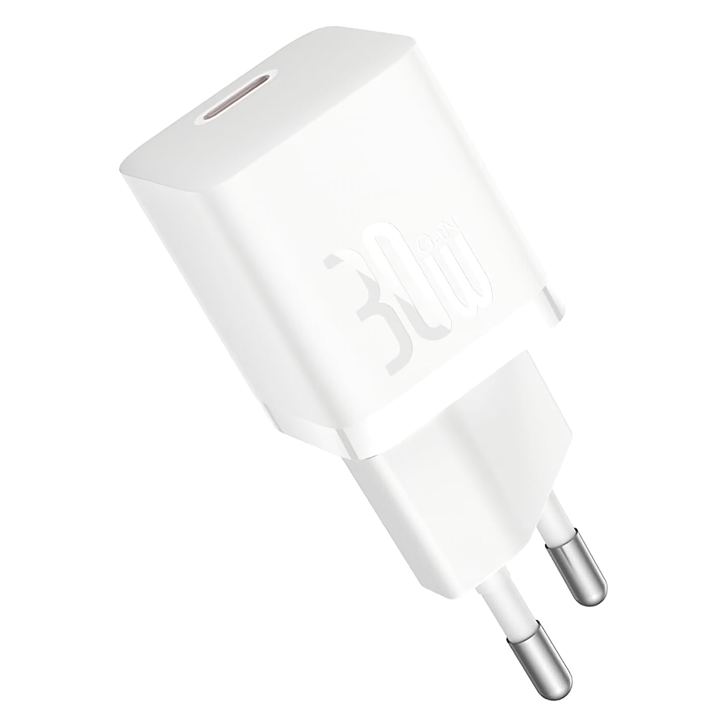 Baseus GaN5S nettverkslader med USB-C-kabel Baseus GaN5S, 30W, 3A, 1 x USB-C, hvit P1011090902213-00