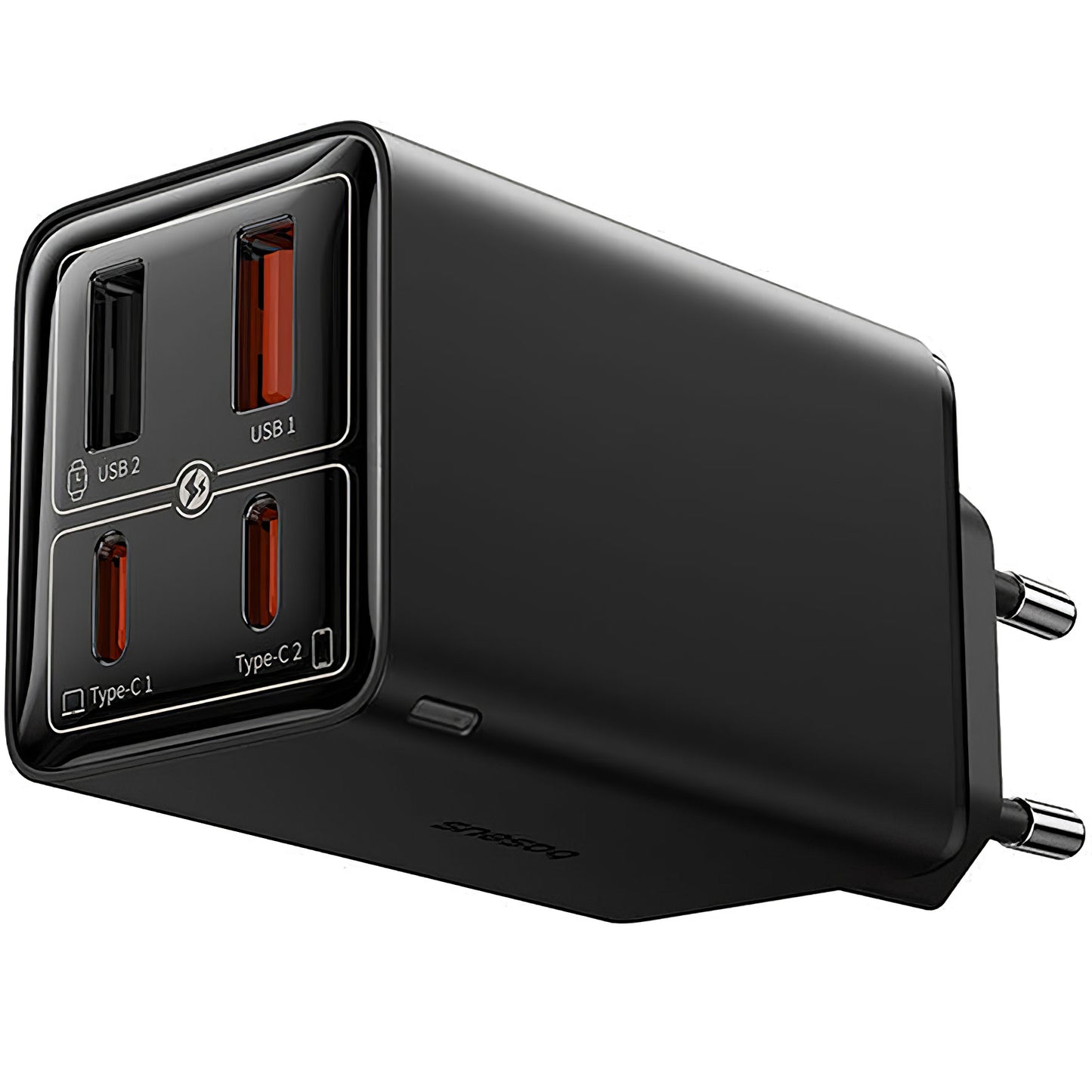 Nettlader med USB-C-kabel Baseus GaN6 Pro, 100W, 3.25A, 2 x USB-A - 2 x USB-C, Svart P10162705112-00