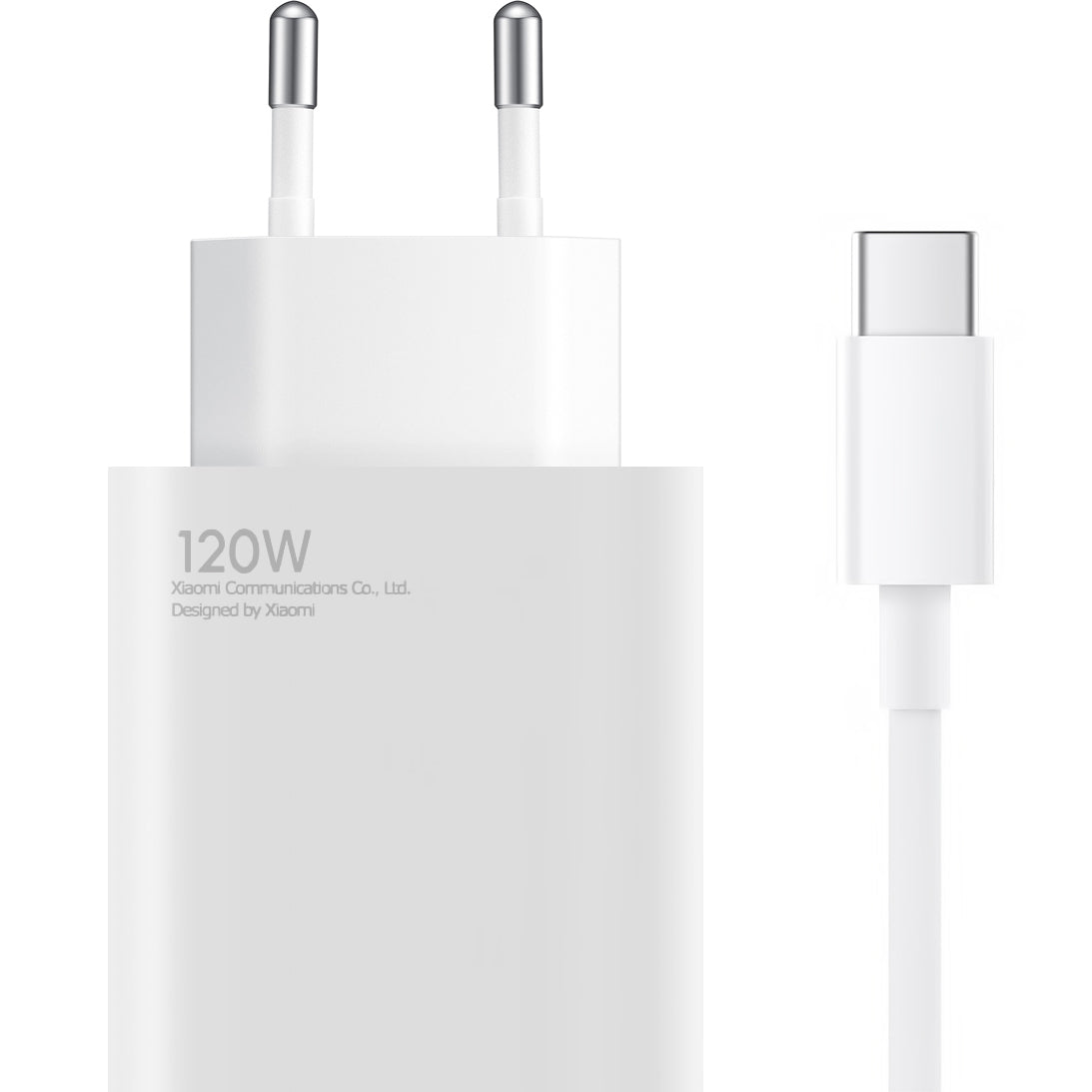 Xiaomi nettverkslader med USB-C-kabel, 120 W, 6 A, 1 x USB-A, hvit BHR9462EU
