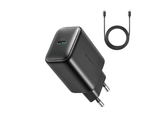 Nettlader med USB-C-kabel Joyroom JR-TCF23, 25W, 3A, 1 x USB-C, Svart