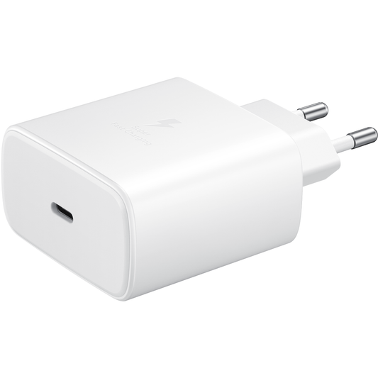 Samsung EP-TA845 + DW76767JWE USB-C nettverkslader med kabel, 45W, 4,05A, 1 x USB-C, hvit GP-PTU020SOFWQ