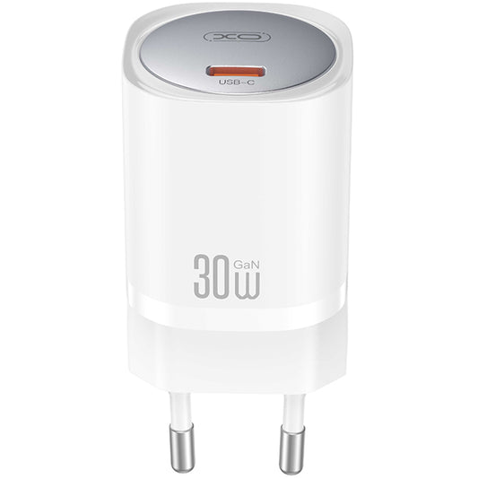 Nettverkslader med USB-C-kabel XO Design CE20, 30W, 3A, 1 x USB-C, hvit