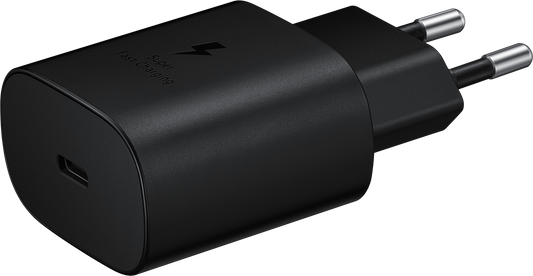 Samsung EP-TA800B + DA705BBE USB-C nettverkslader med kabel, 25W, 3A, 1 x USB-C, svart GP-PTU021SOABQ