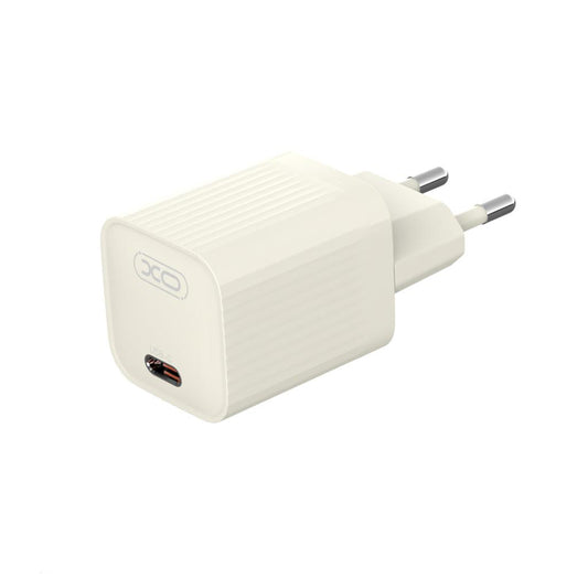Nettlader med USB-C-kabel XO Design L148, 30W, 3A, 1 x USB-C, Beige