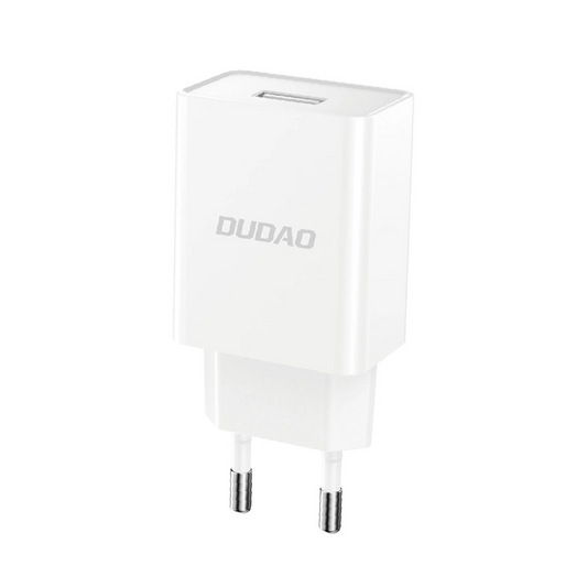 Nettlader med USB-C-kabel Dudao A4EU, 10W, 2.1A, 1 x USB-A, Hvit