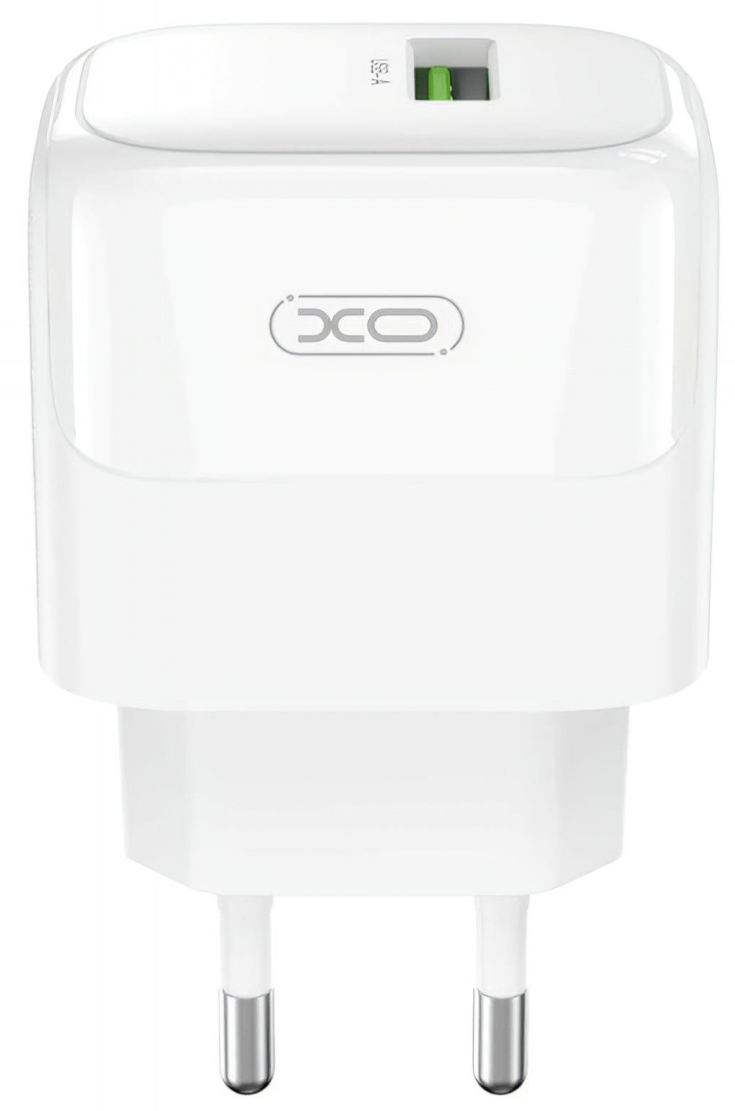 Nettlader med microUSB-kabel XO Design L135, 18W, 3A, 1 x USB-A, Hvit