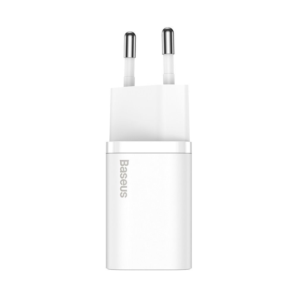 Baseus Super Si USB-C Nettlader med kabel, 25W, 3A, 1 x USB-C, Hvit TZCCSUP-L02