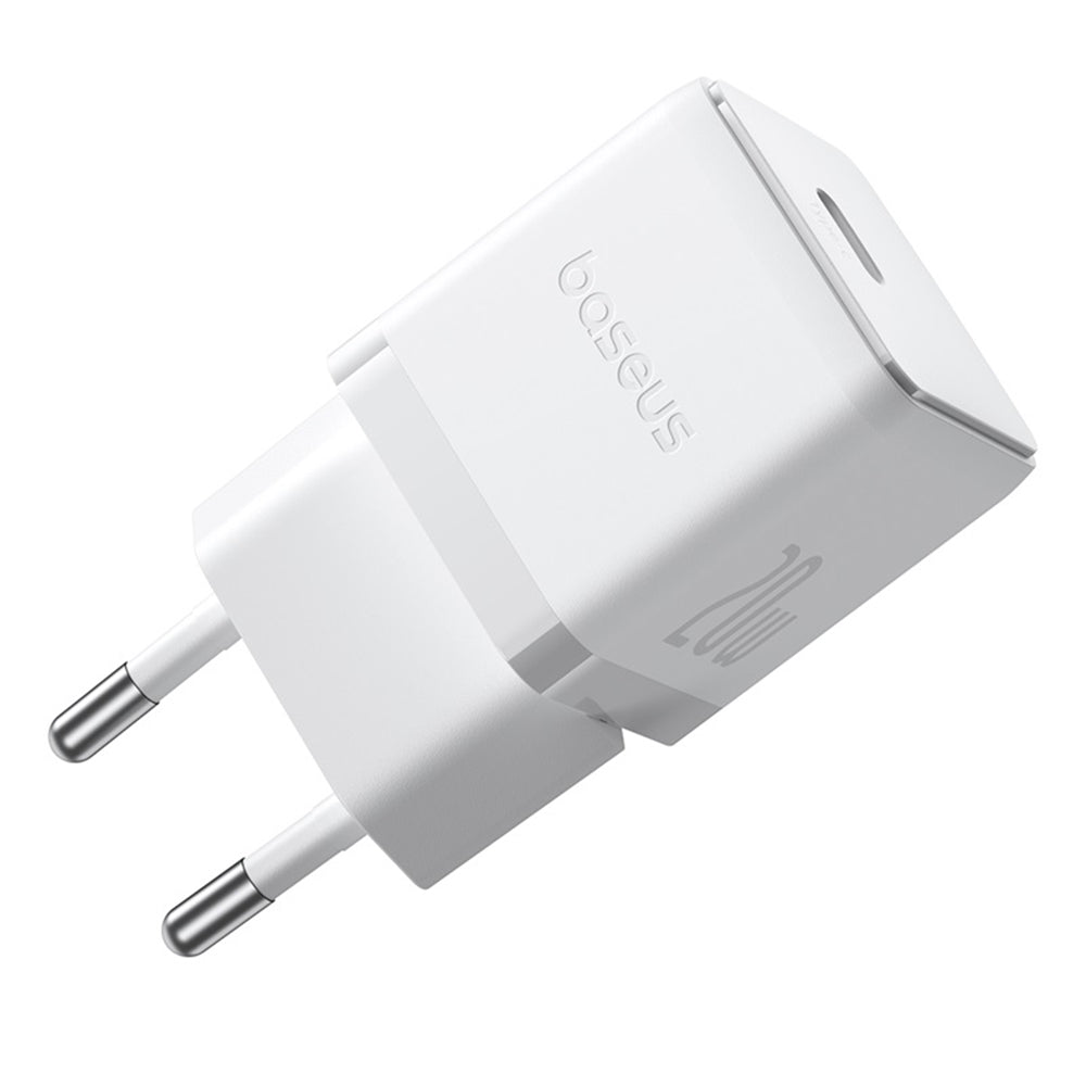 Nettlader med USB-C-kabel Baseus Palm, 20W, 3A, 1 x USB-C, Hvit P10111602213-01