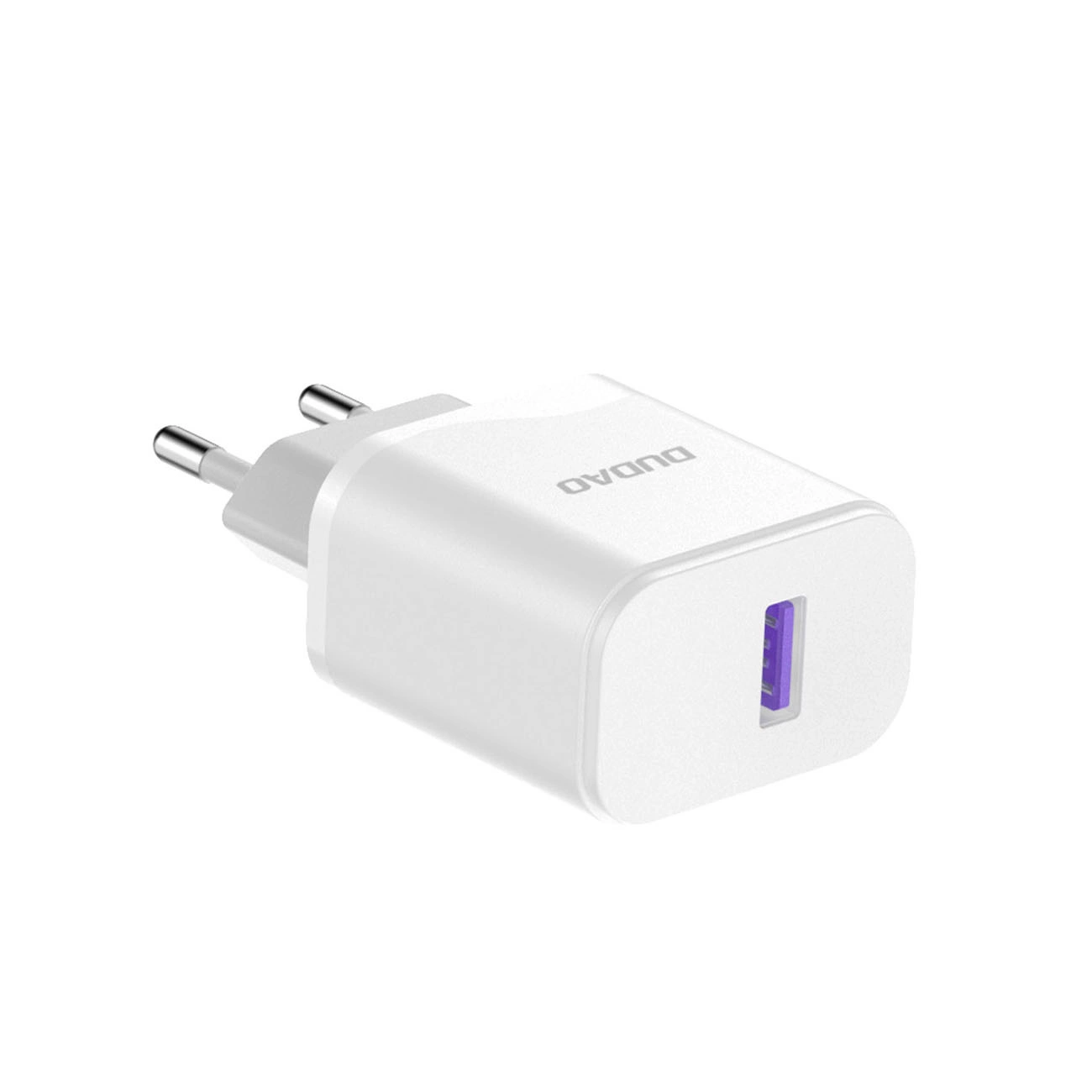 Nettlader med USB-C-kabel Dudao A20EU, 18W, 3A, 1 x USB-A, Hvit