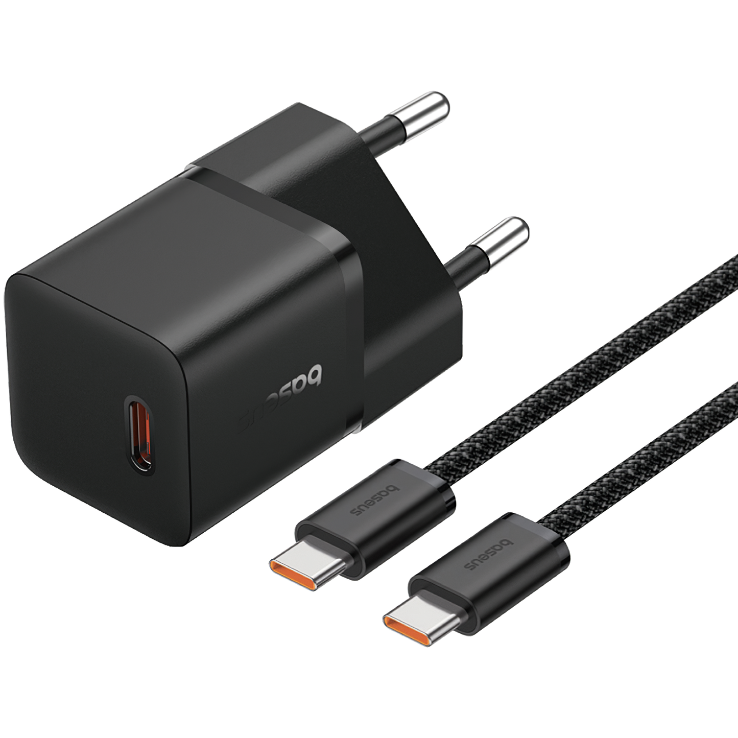 Nettverkslader med USB-C-kabel Baseus GaN5 GaN5, 20W, 3A, 1 x USB-C, svart P10110900113-00