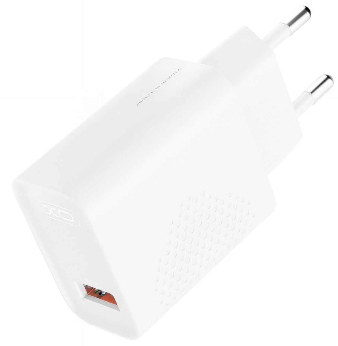 Nettlader med USB-C-kabel XO Design L159, 18W, 3A, 1 x USB-A, Hvit