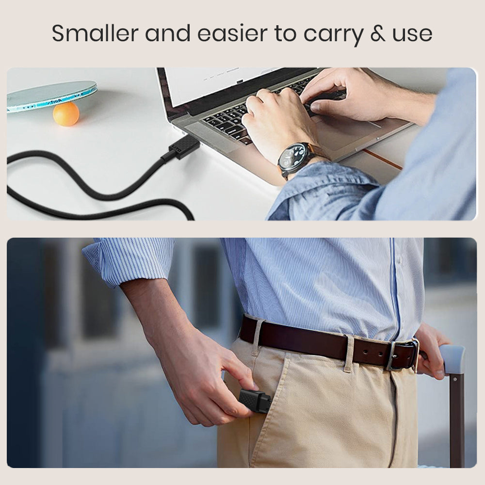 Nettlader med Lightning-kabel Lito LC15L, 20W, 3A, 1 x USB-A - 1 x USB-C, Svart