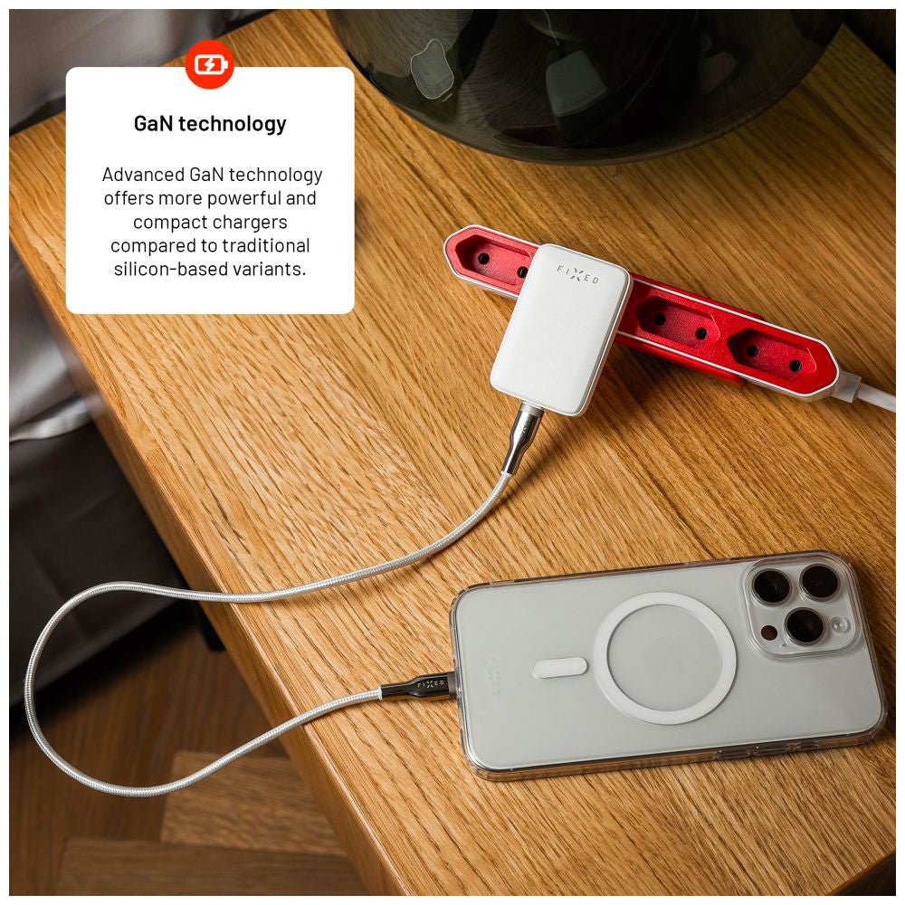 Nettlader Fixed, 30W, 3A, 1 x USB-C, Hvit