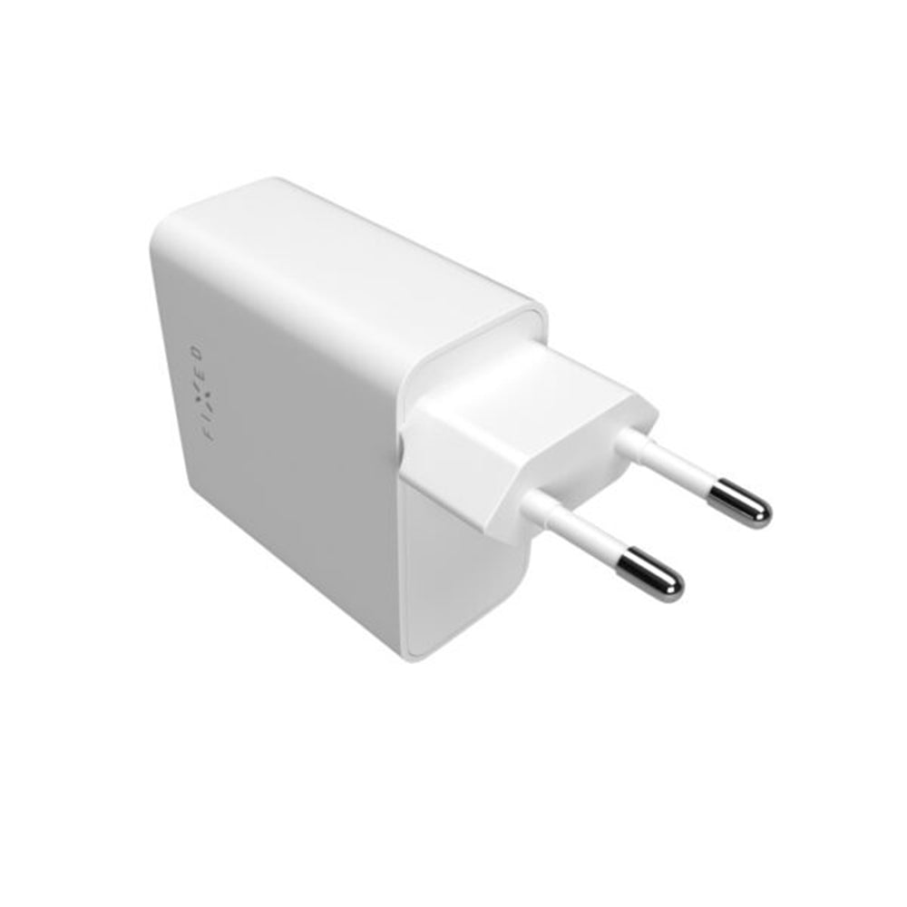 Nettlader Fixed, 65W, 3.25A, 2 x USB-C, Hvit