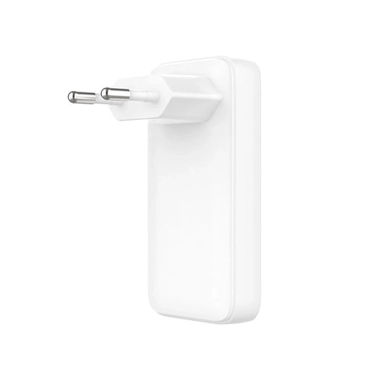 Lader Fixed Slim, 45W, 3A, 2 x USB-C, Hvit