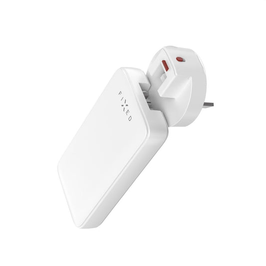 Lader for nettverk Fixed Travel, 45W, 3A, 2 x USB-C, Hvit