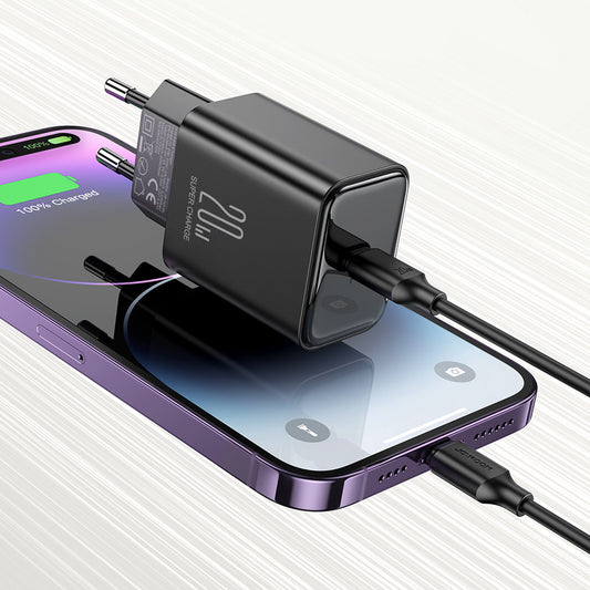 Nettverkslader Joyroom JR-TCF06, 20W, 3A, 1 x USB-C, svart