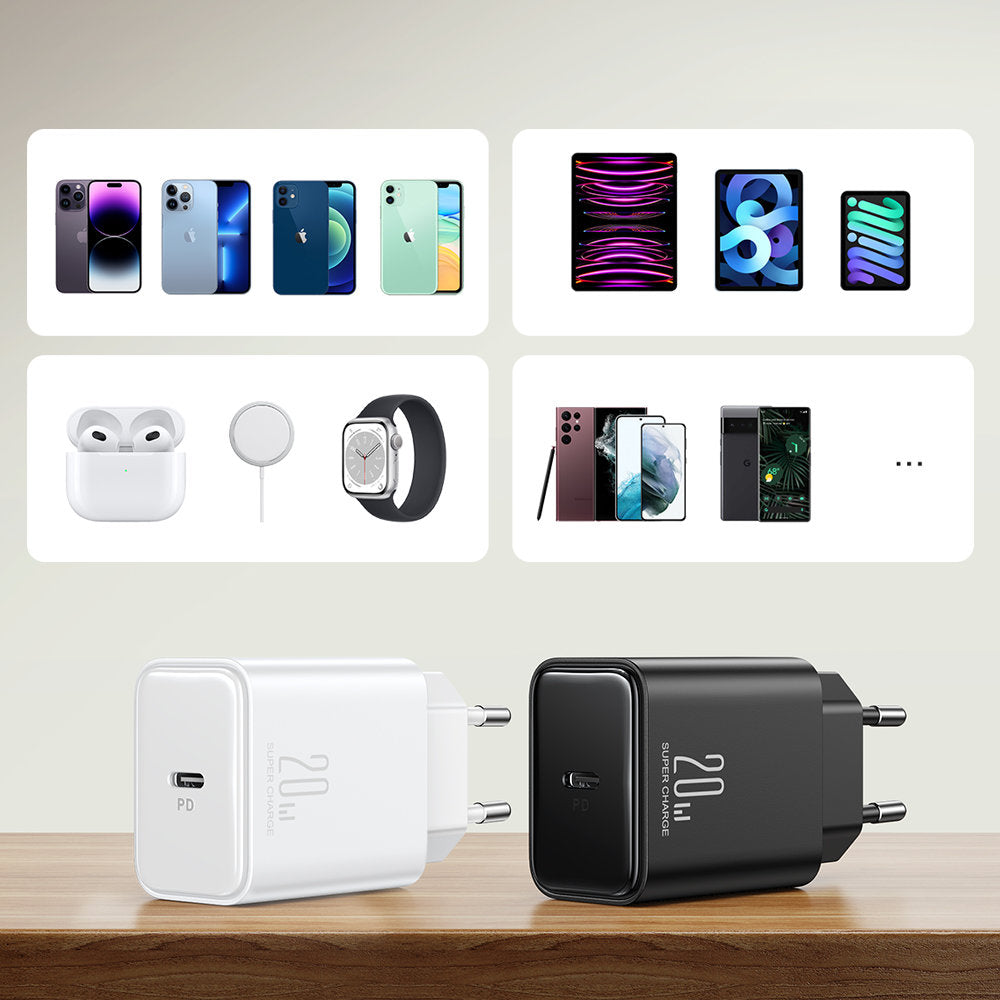 Nettverkslader Joyroom JR-TCF06, 20W, 3A, 1 x USB-C, svart