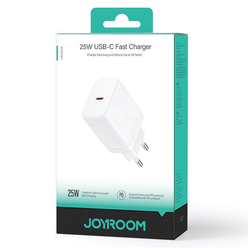 Joyroom nettverkslader JR-TCF11, 25W, 3A, 1 x USB-C, hvit