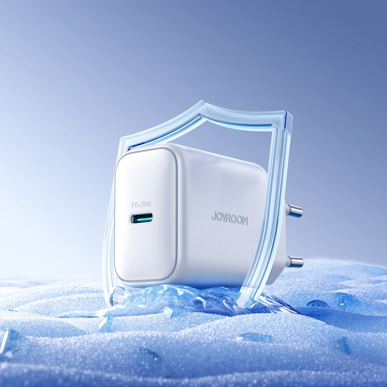 Nettlader Joyroom JR-TCF20, 20W, 3A, 1 x USB-C, Hvit