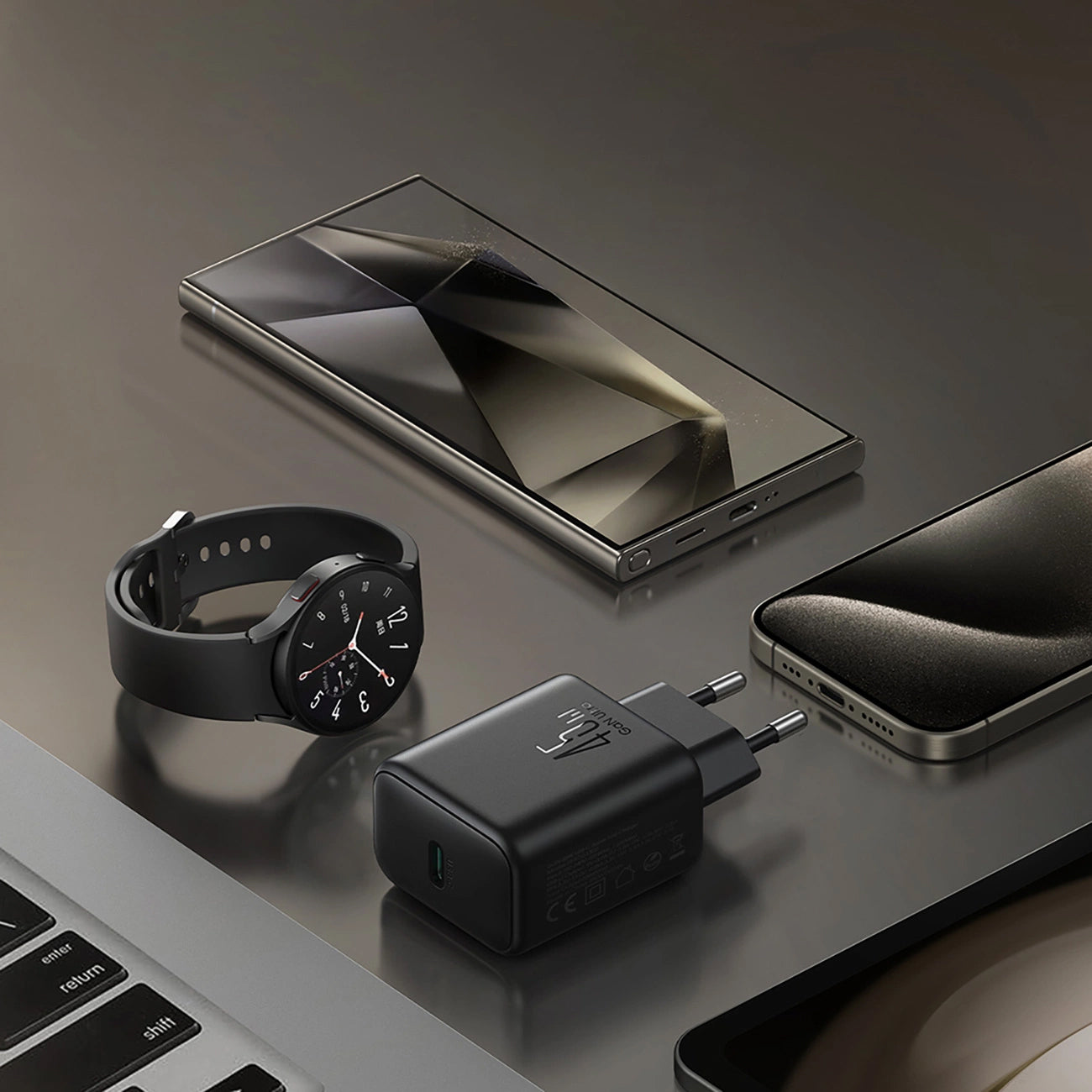 Lader for nettverk Joyroom JR-TCG13, 45W, 3A, 1 x USB-C, Svart