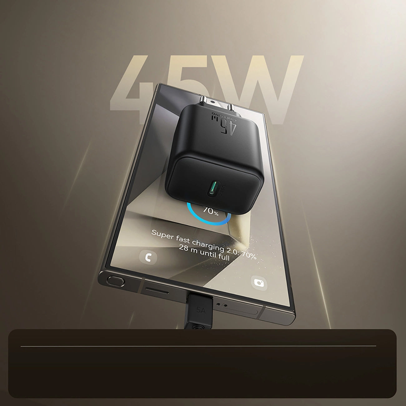 Lader for nettverk Joyroom JR-TCG13, 45W, 3A, 1 x USB-C, Svart