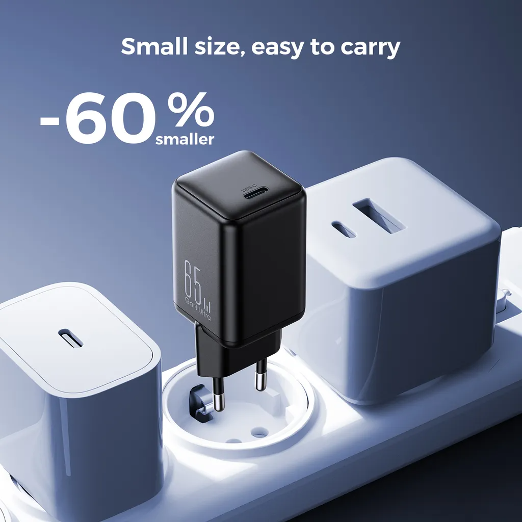 Joyroom JR-TCG18 nettverkslader, 65W, 3.25A, 1 x USB-C, Svart