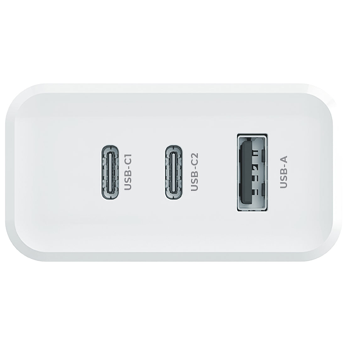 MaXlife nettverkslader MXTC-07-45ACC, 45 W, 3 A, 1 x USB-A - 2 x USB-C, hvit