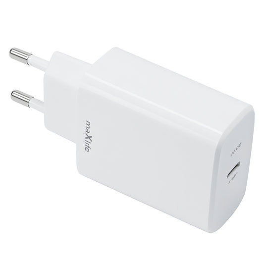 MaXlife MXTC-10-20C MaXlife MXTC-10-20C nettverkslader, 20 W, 3 A, 1 x USB-C, hvit