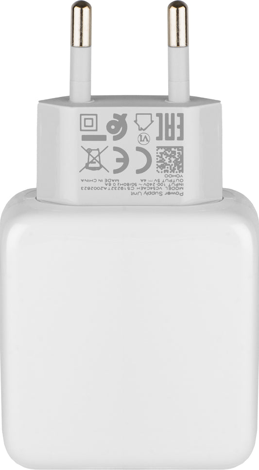 Realme Nettlader, 20W, 4A, 1 x USB-A, Hvit VC54JCEH