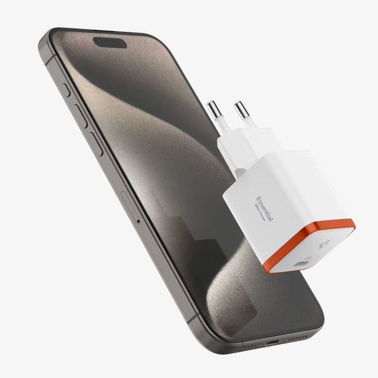 Spigen EE301EU Essential nettadapter, 30W, 3A, 1 x USB-C, hvit ACH08449